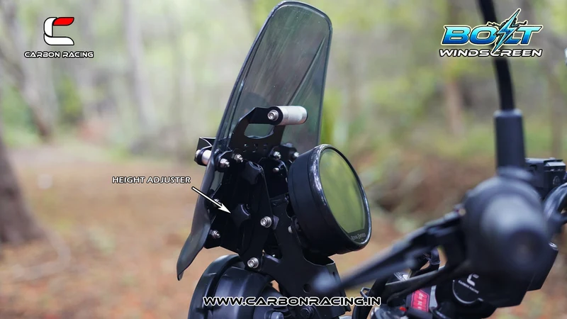 Carbon Racing BOLT Windscreen for Himalayan 450 - Smoke - Image 3