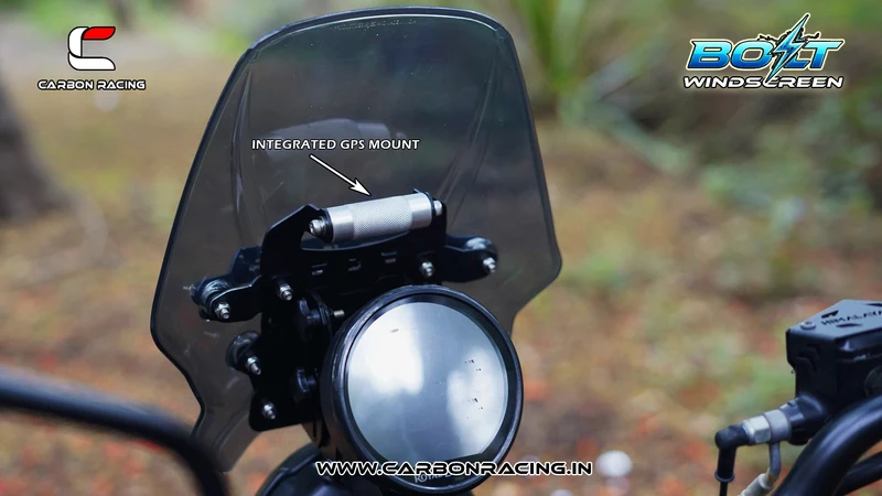 Carbon Racing BOLT Windscreen for Himalayan 450 - Smoke - Image 6