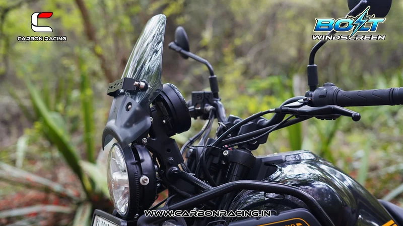 Carbon Racing BOLT Windscreen for Himalayan 450 - Smoke - Image 8