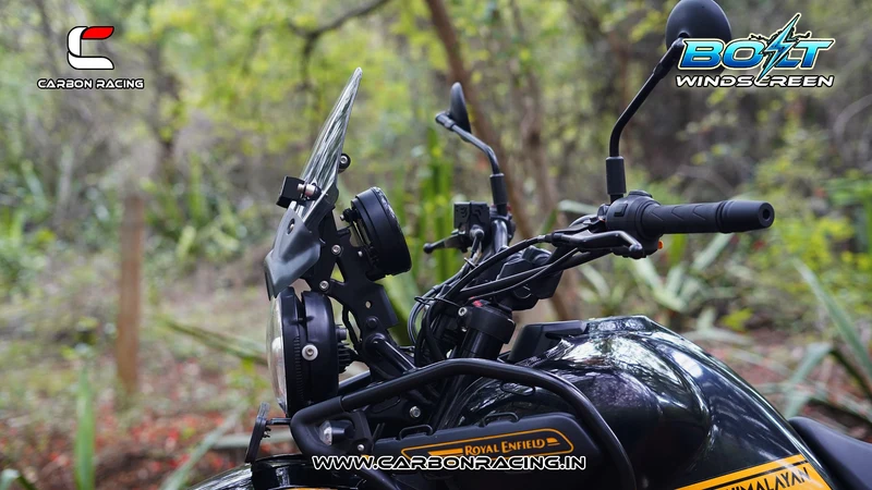 Carbon Racing BOLT Windscreen for Himalayan 450 - Smoke - Image 5