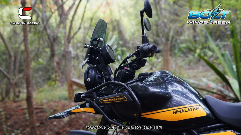Carbon Racing BOLT Windscreen for Himalayan 450 - Smoke - Image 4