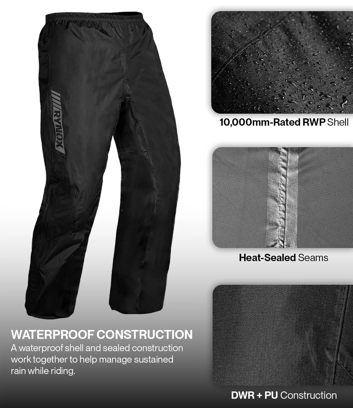 Rynox H2Go Pro 2 Rain Pants - Image 4