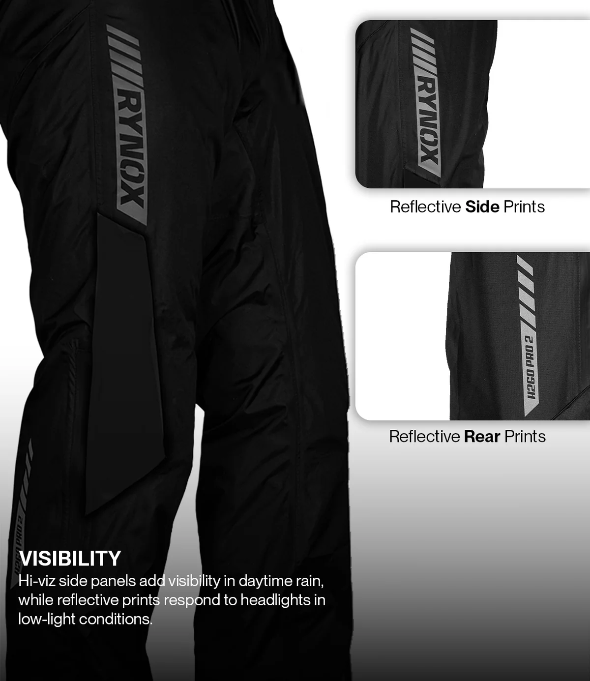 Rynox H2Go Pro 2 Rain Pants - Image 3