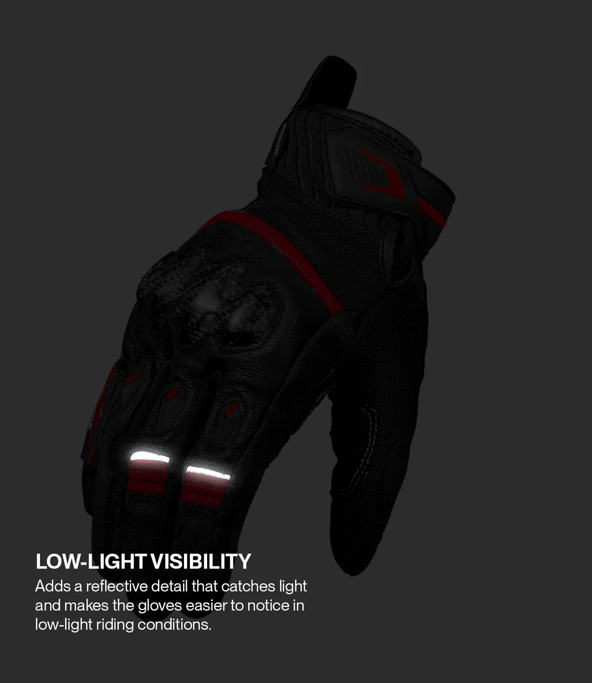 Rynox Tornado Pro 5 Gloves - Black Red - Image 8