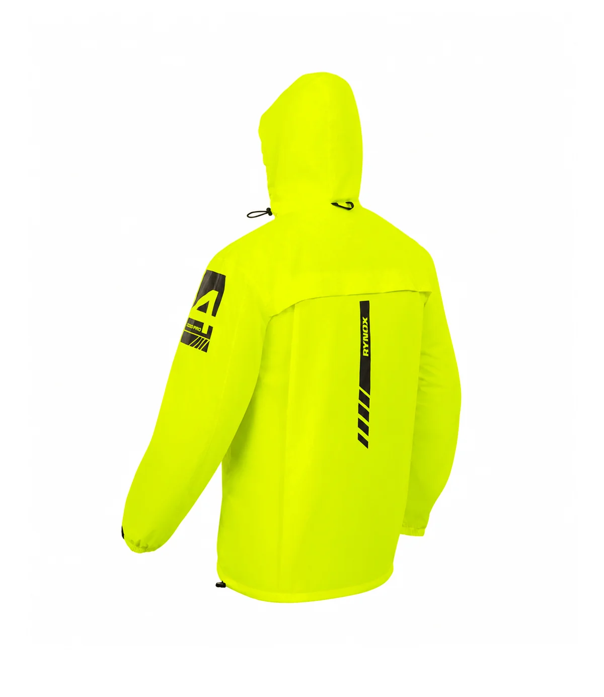 Rynox H2Go Pro 4 rain Jacket Hi-Viz Green - Image 2
