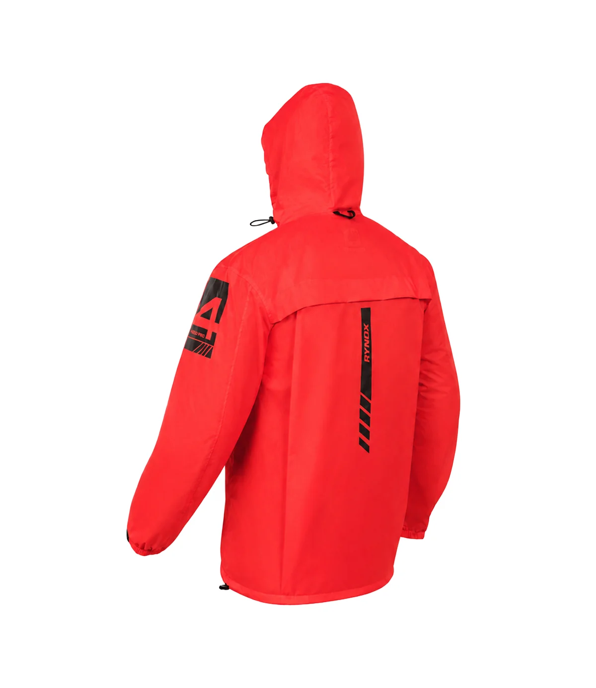 Rynox H2Go Pro 4 rain Jacket Hi-Viz Red - Image 2