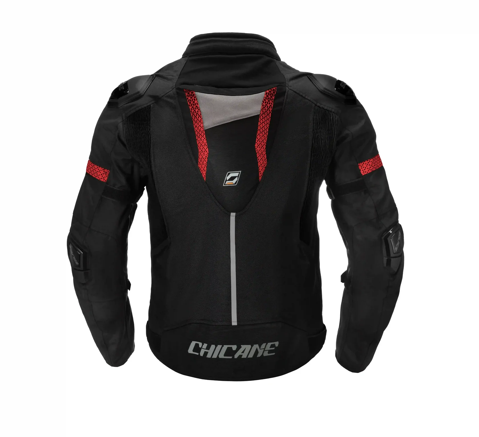 Solace Chicane Jacket (Black Red) - Image 2